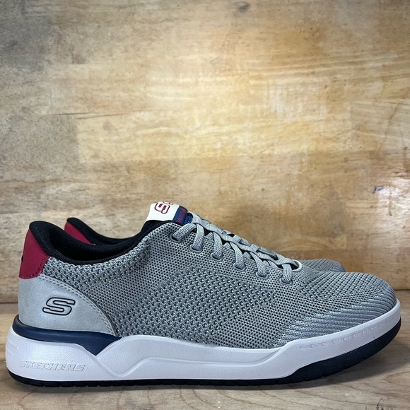 Skechers Other - NEW Skechers Relaxed Fit Corliss Dorset Mens Size 9.5 Shoes Sneakers Gray Blue